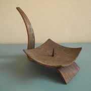 ancien chandelier bougeoir brutaliste vintage candle holder candlestick