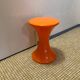 Vintage orange Tam Tam stool – Original stamp – 1970s