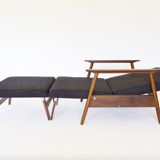 Convertible armchair by V. E. Cukermanienė for Vilniaus Baldų Kombinatas, 1964