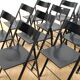 Suite of 12 folding designer chairs