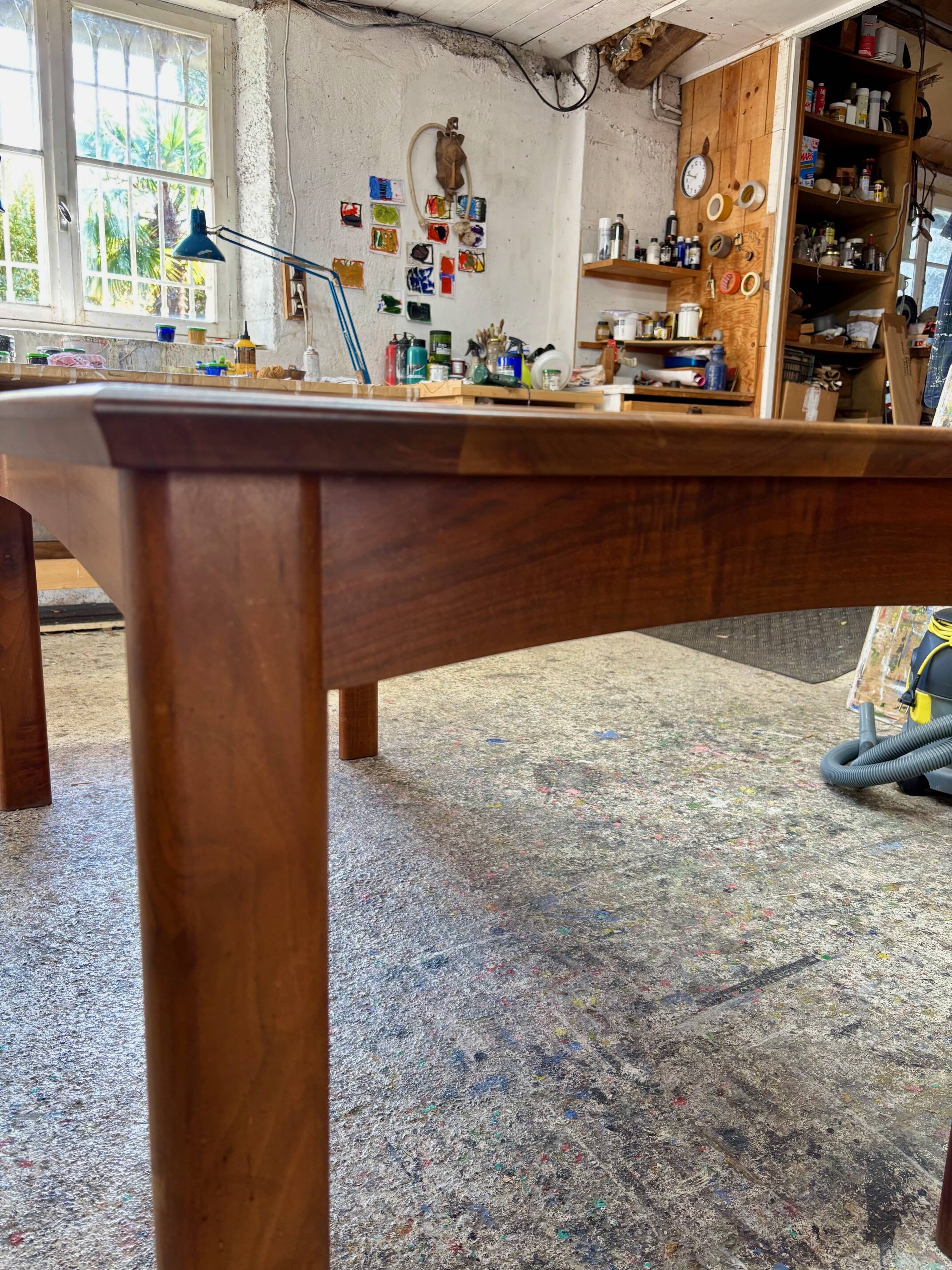 American walnut dining table, 1970s