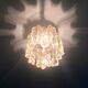 Mid-Century Murano Ice Glass Ceiling Lamp by J.T. Kalmar, Austria, 1960s