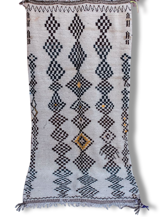 Azilal, 245 x 123 authentic hand made wool rug