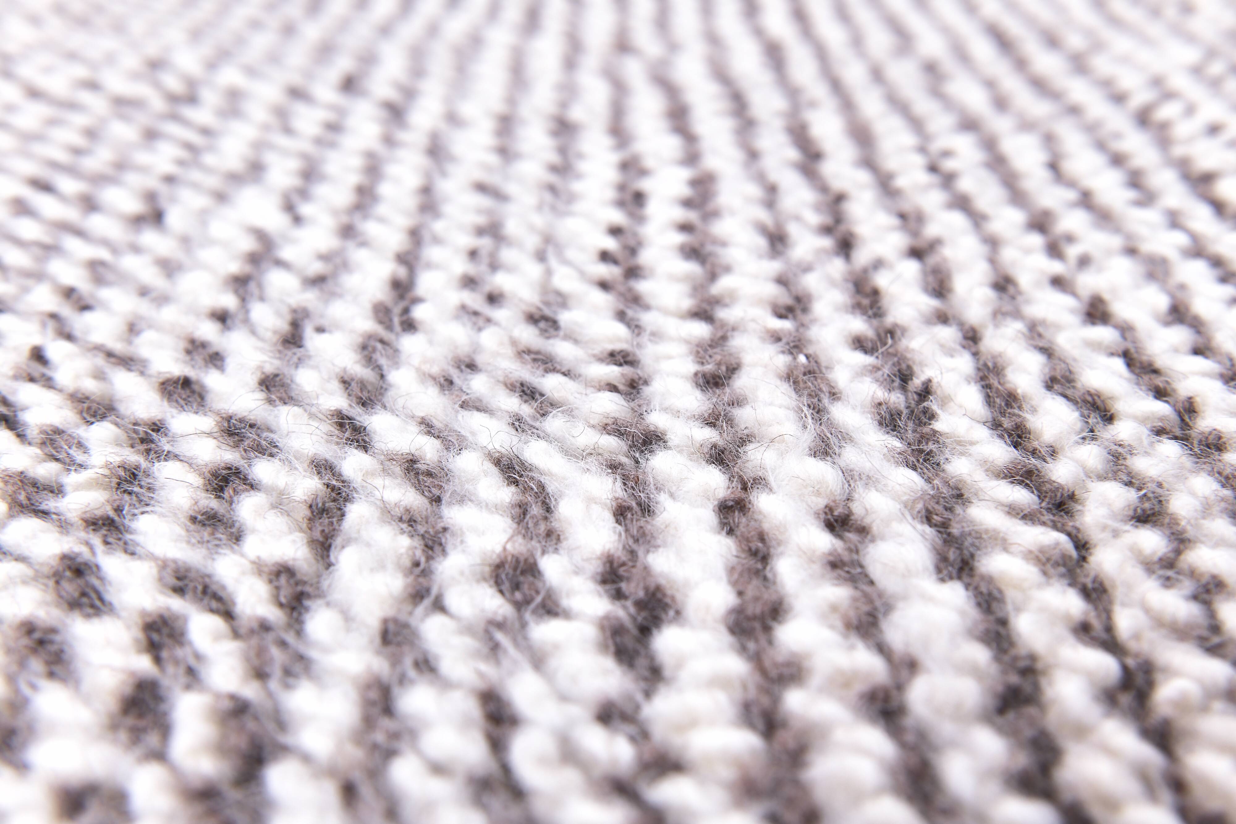 2x8 Pinstriped Handmade Wool Turkish Runner Rug, 67x250Cm