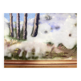 Oil on canvas signed Bovet or Bouét, representing Oulgate