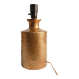 Gold Glazed Ceramic Table Lamp by Bitossi for Bergboms, 1970's