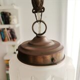 Vintage 1930s small Art Deco hanging lamp