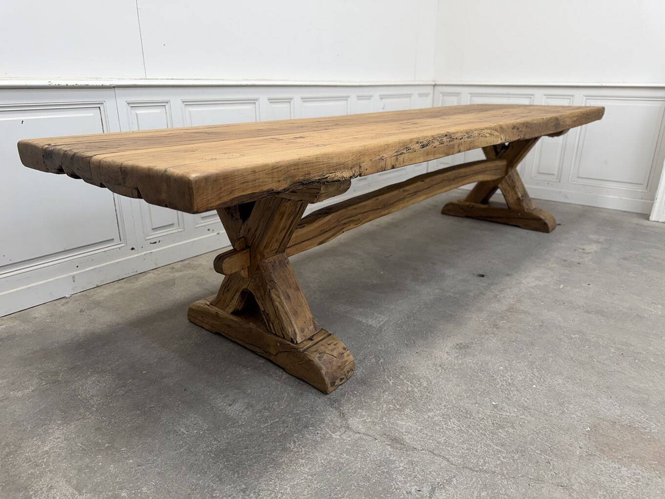 Solid oak bench from the 1950s