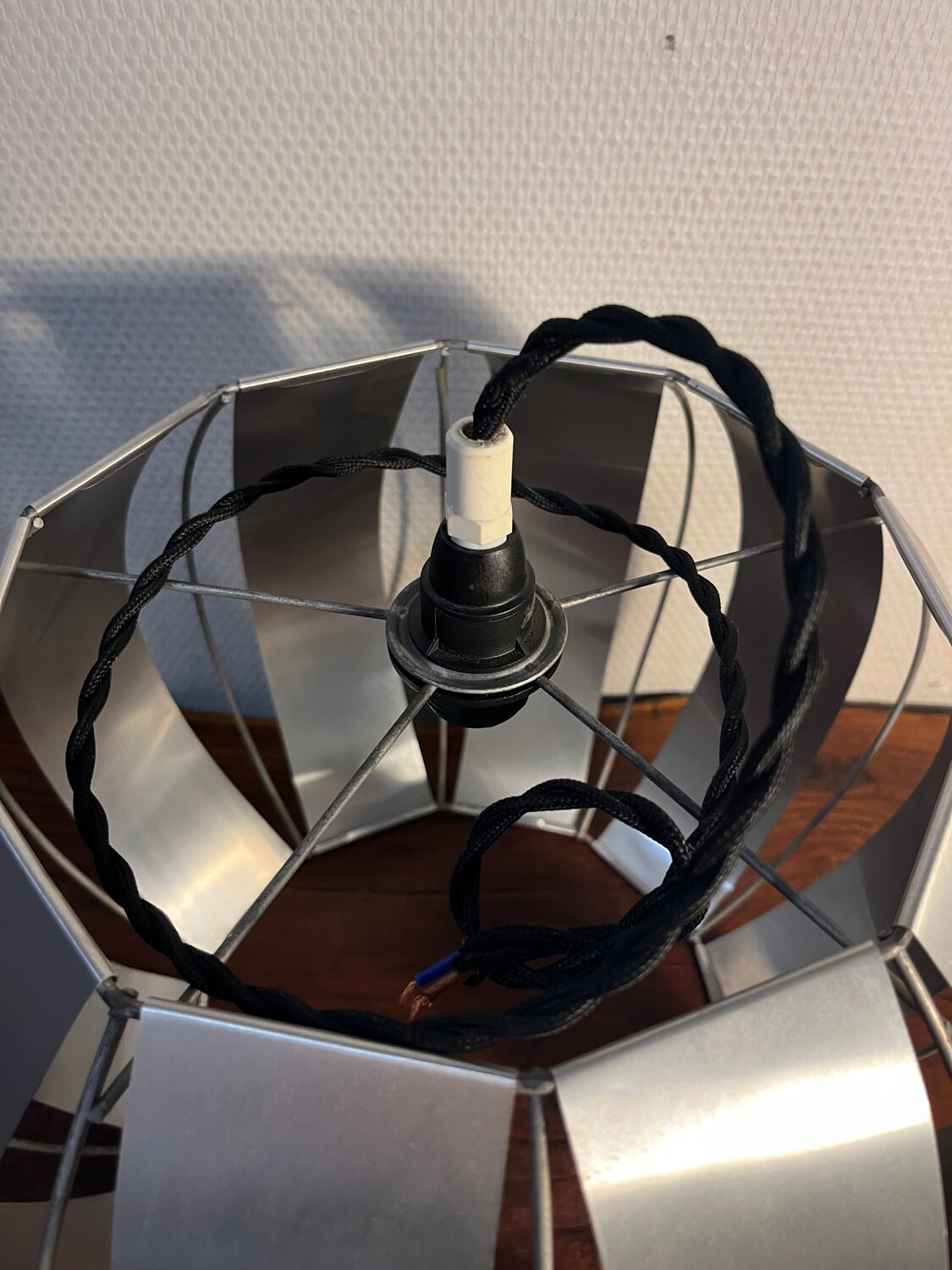 Max Sauze metal and aluminum pendant light