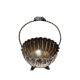 Bol à sucre en argent Art Déco, années 1950