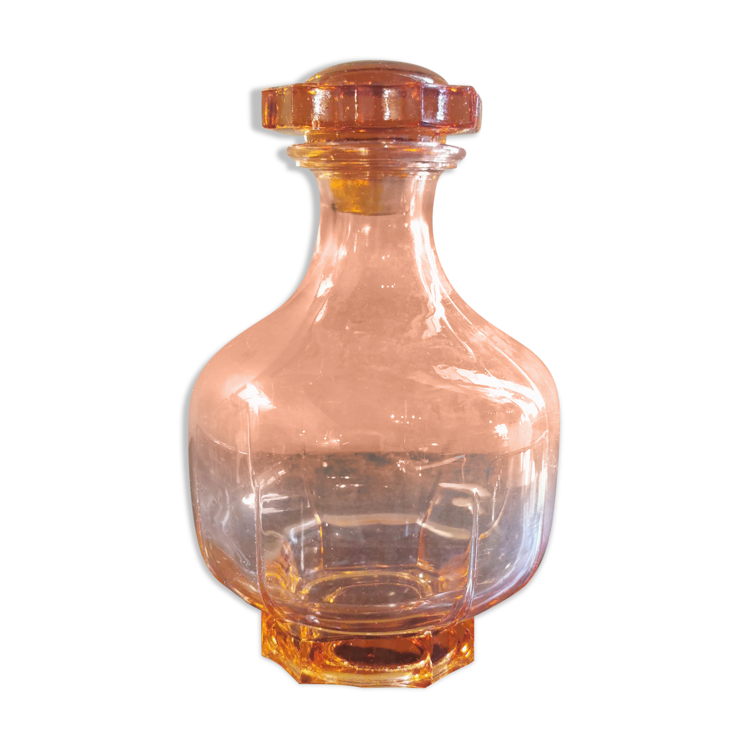 Carafe art deco orange
