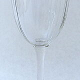 Suite of six standing glasses in colorless crystal with port, sherry or commandaria