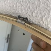 Vintage 1960 asymmetrical mirror in free form - 40 x 26 cm