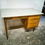 Scandinavian desk in vintage oak