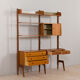 Scandinavian modern freestanding bookcase Ergo by John Texemon, Norway, 1960s.