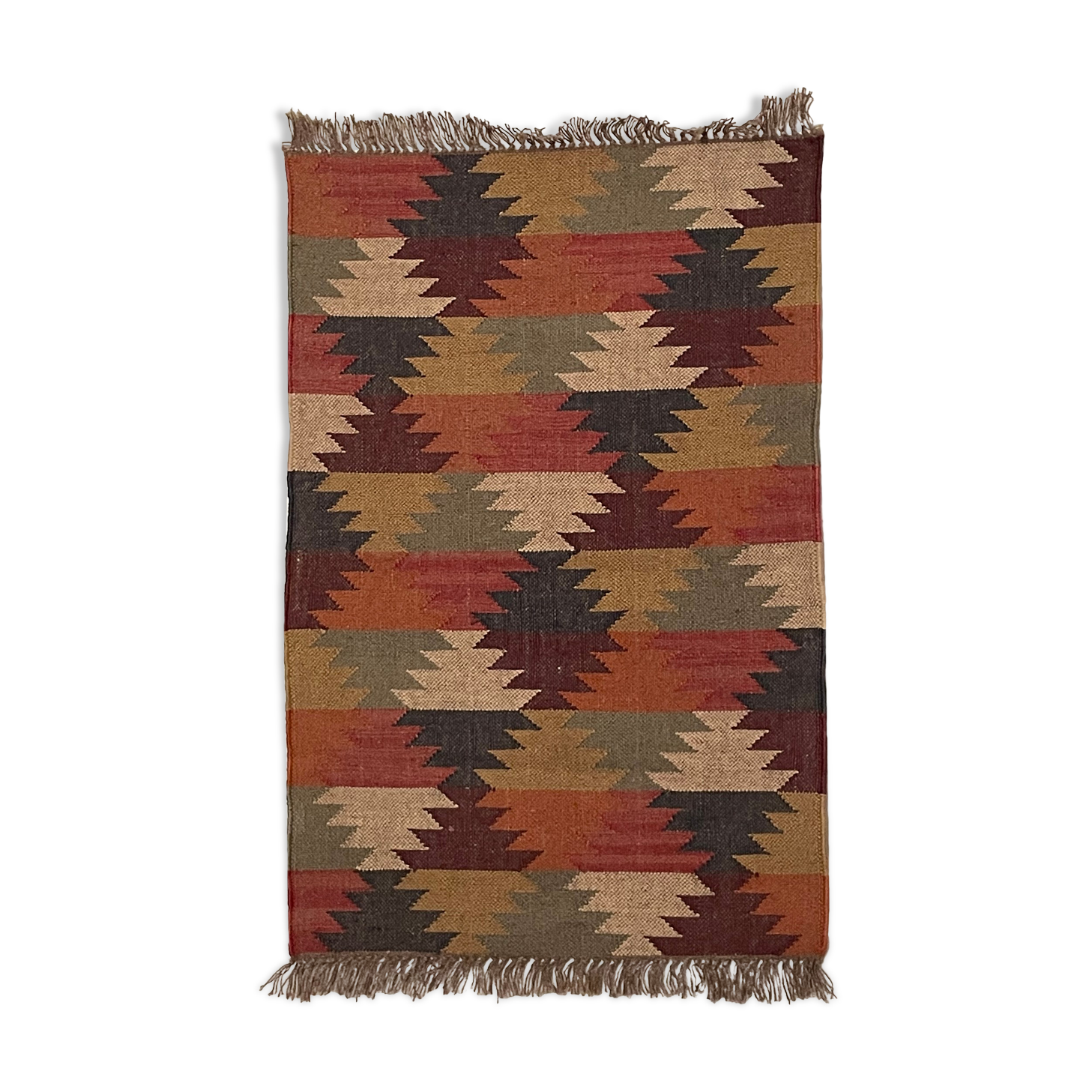 2.5 x 4 jute handwoven kilim runner carpet, rug, 75 x 120 cm