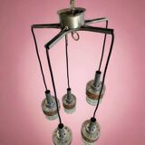 CASCADE LAMP / VINTAGE SOLID CHROME CHANDELIER