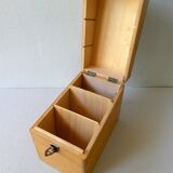Light wooden box, 60s