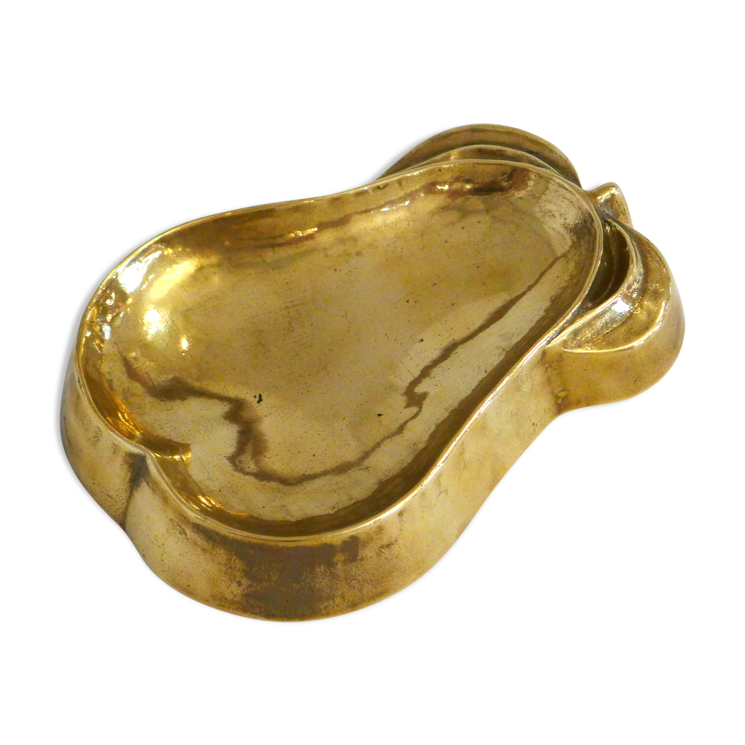 Brass pear ashtray