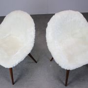 Pair of lounge chairs restored by Miroslav Navratil, 1960s