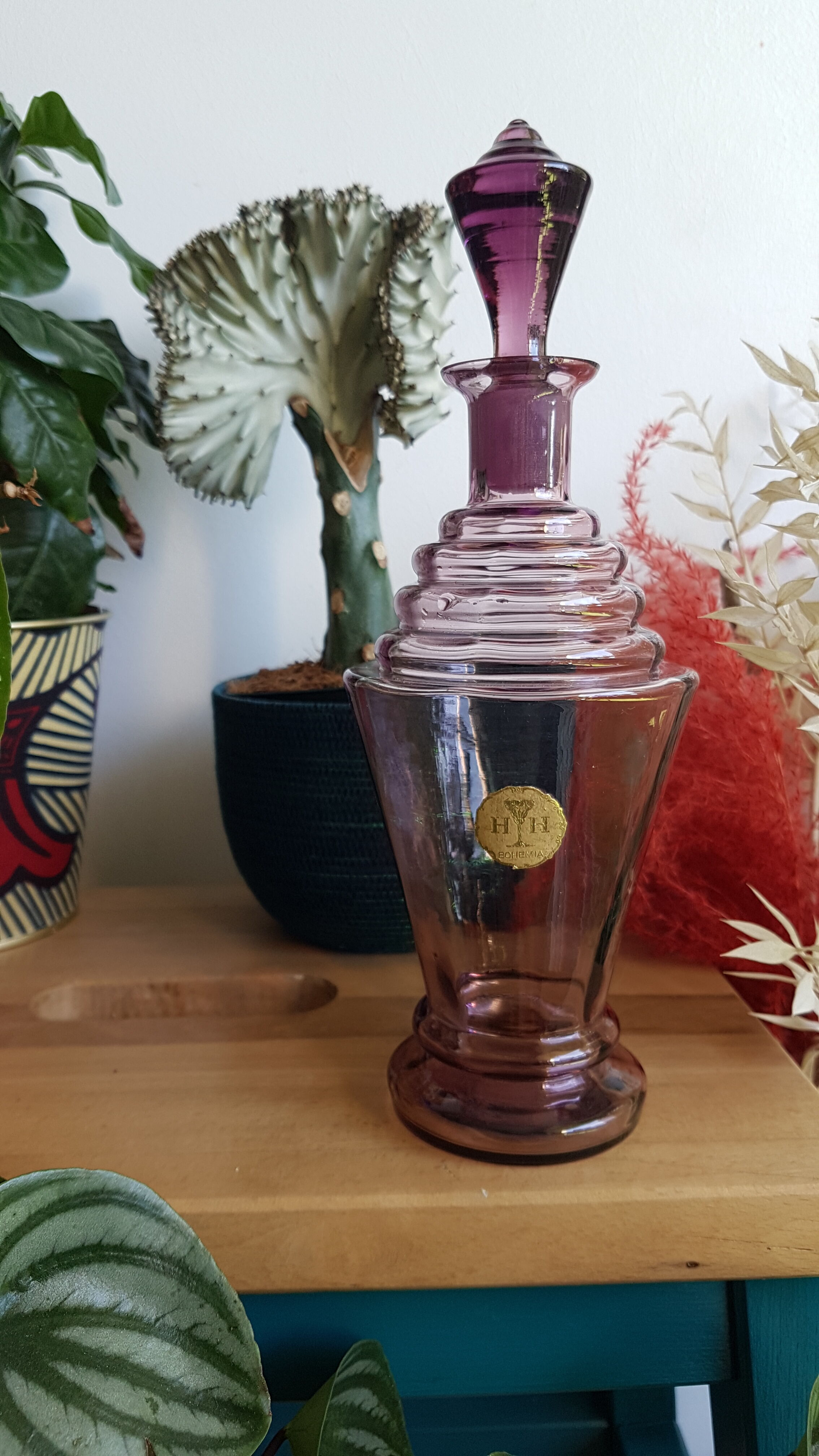 Bohemian glass decanter