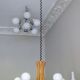 Chandelier à hauteur variable Domus avec 5 bras, Danemark années 1970