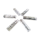 6 Porte couteaux rectangulaires Cristal au Plomb