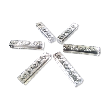 6 Porte couteaux rectangulaires Cristal au Plomb