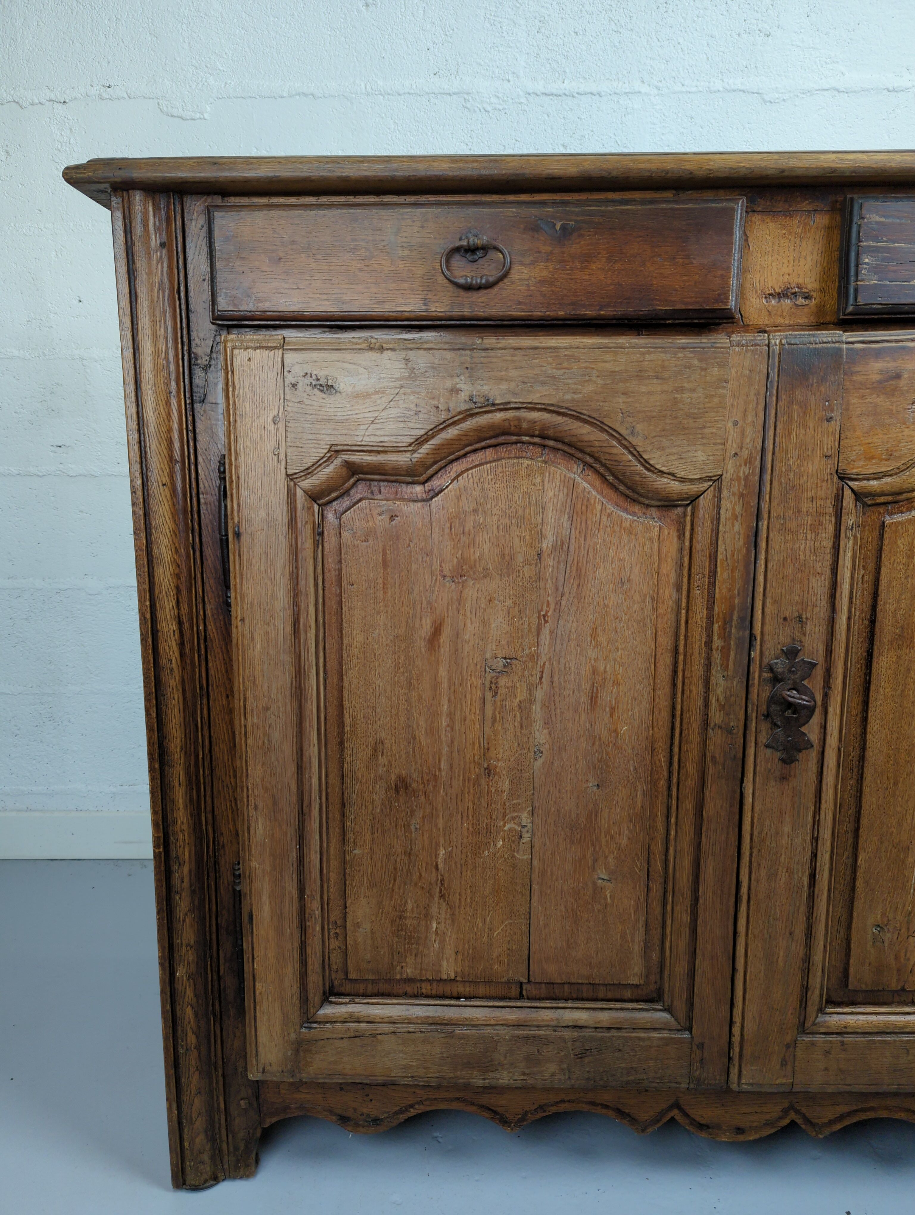 Antique sideboard two oak doors