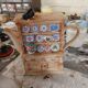 Vintage teapot in the shape of an English dresser with a cat – Swineside C