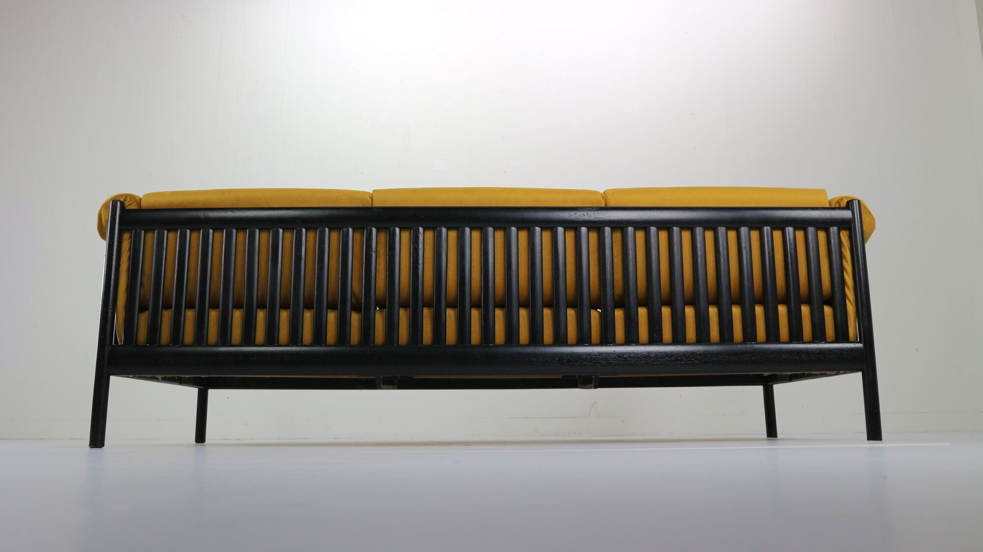 Mid-Century Modern Sofa in Yellow Velvet by Johannes Andersen, 1960s, Denmark