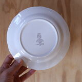 Service of 10 plates Digoin & Sarreguemine