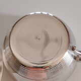 Silver-plated metal cup and saucer