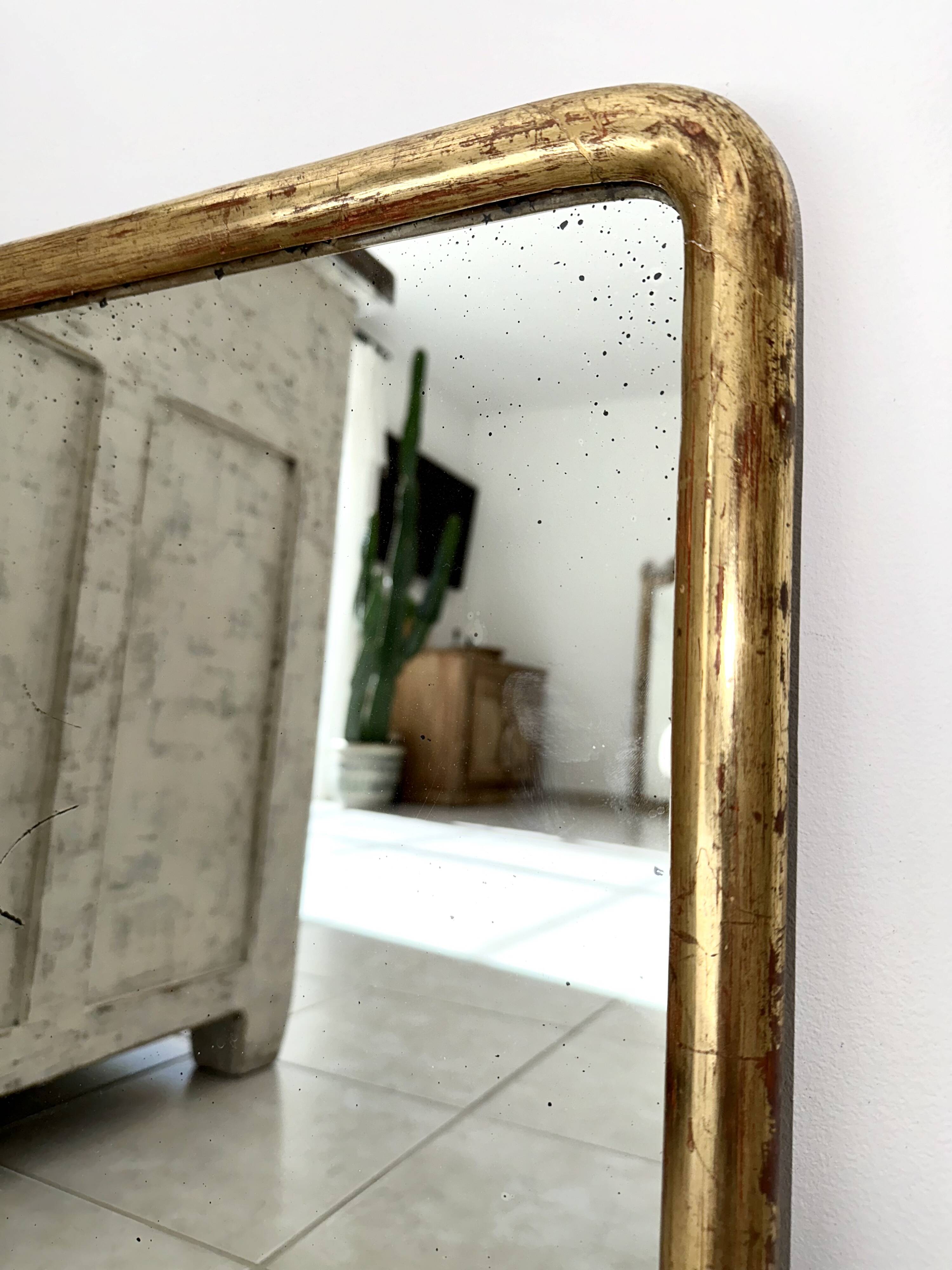 Louis-Philippe antique gilded mirror 19th century