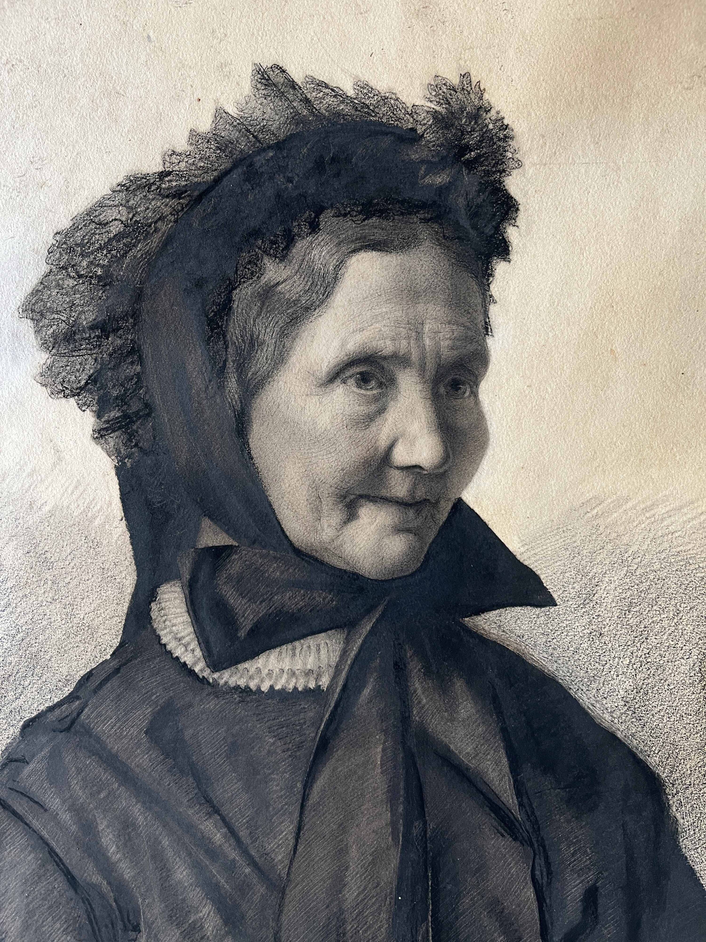 Exceptional painting Family portraits Couple 19th century signed L. Peyion