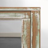 Beautiful patinated large rustic oak display case, France ca. 1900