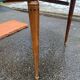 Round extendable dining table in Louis XVI style, 100cm with 2 extensions.