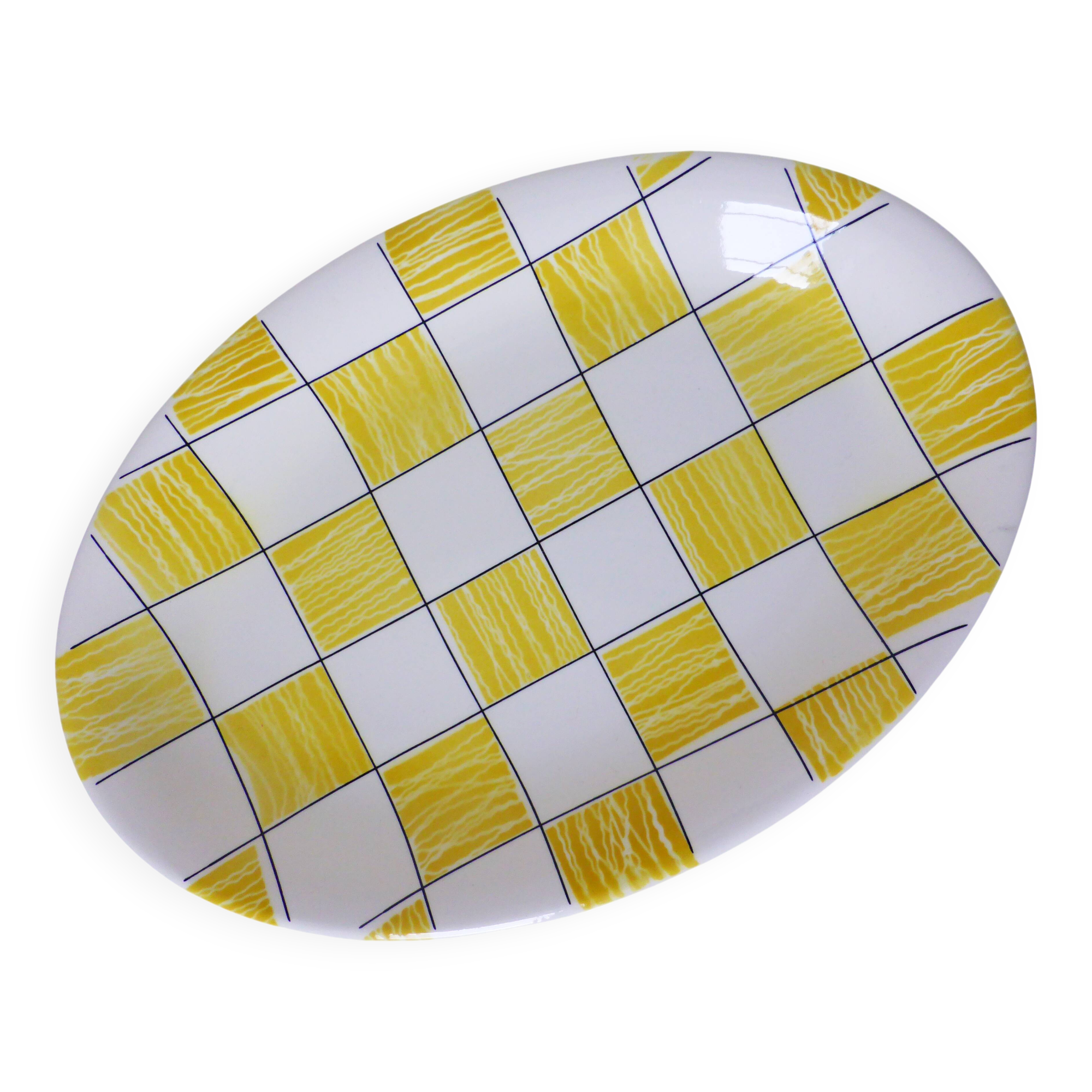 Vintage oval serving dish from Salins, Cambridge model (2103110)
