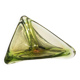 Vintage Murano Bowl/Vide Poche in Green "Uranium" Glass, Triangular Accent Piece