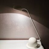 Lampe de bureau en métal blanc 80s Vrieland