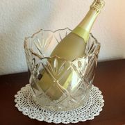 Ice bucket from the 1930s - made of heavy lead crystal glass