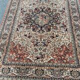 Oriental rug from India Taj Mahal burgundy flowers 160x230