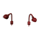 Pair of cobra sconces 1980