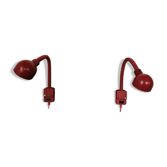 Pair of cobra sconces 1980