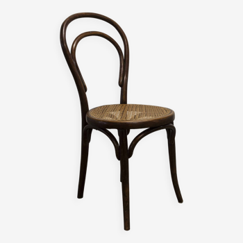 Thonet bistro chair by Ungvar Ungarn 1900 dark brown cane