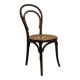 Ungvar Ungarn 1900 dark brown cane bistro chair