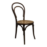 Chaise bistrot Ungvar Ungarn 1900 cannage brun foncé