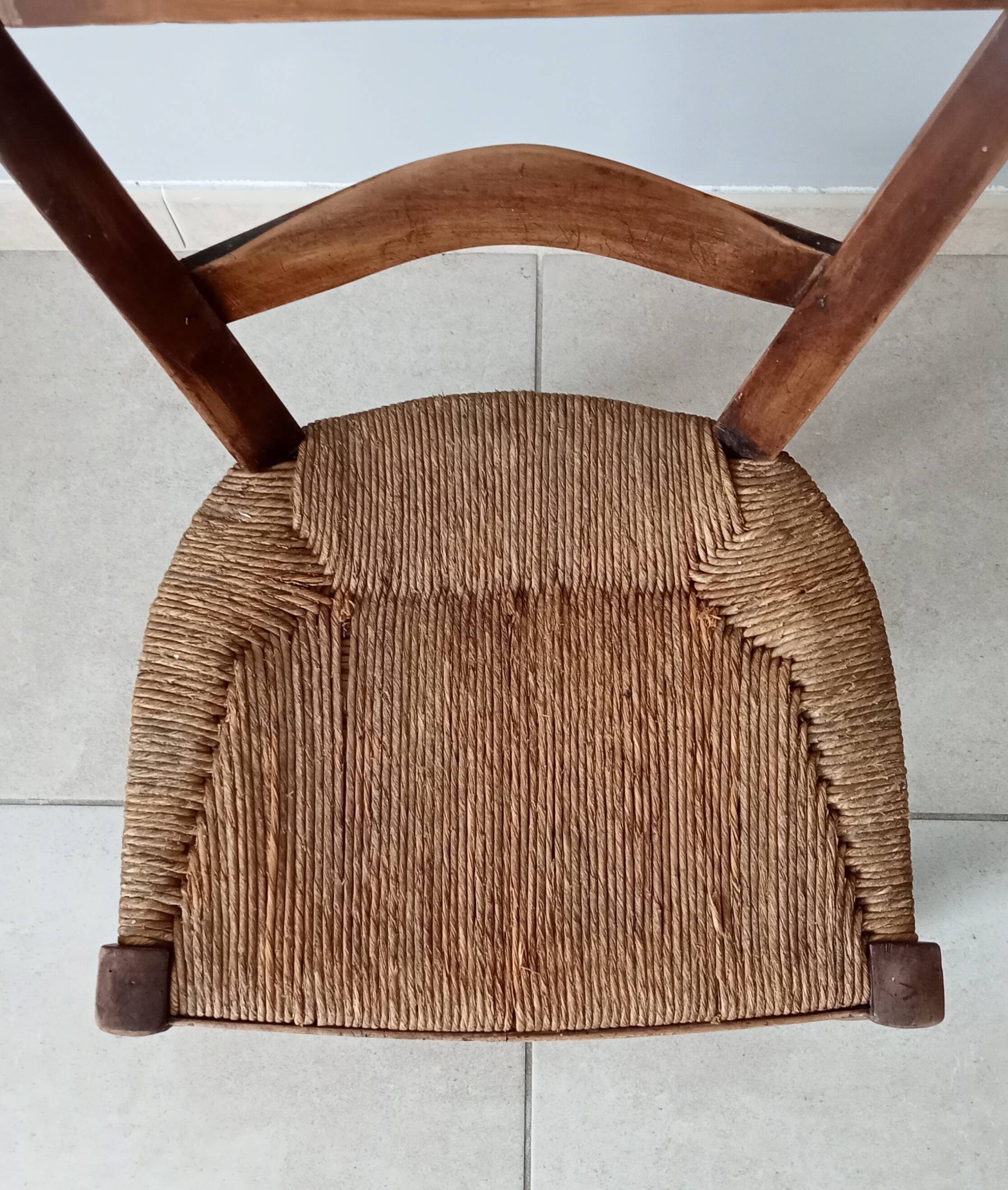 Old low chair from the 30s/40s