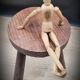 Low stool tripod feet pencil