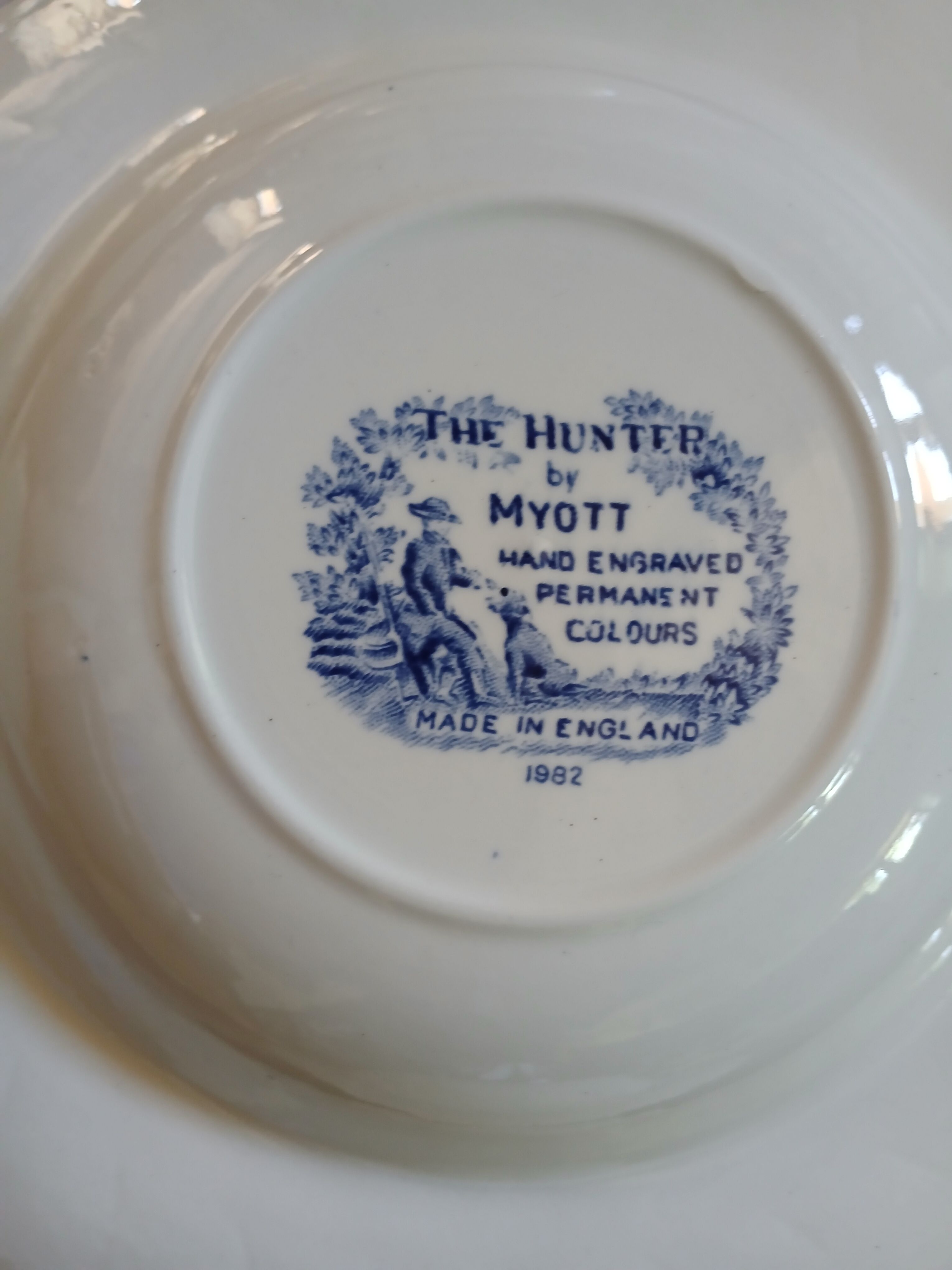 8 antique Myott deep plates